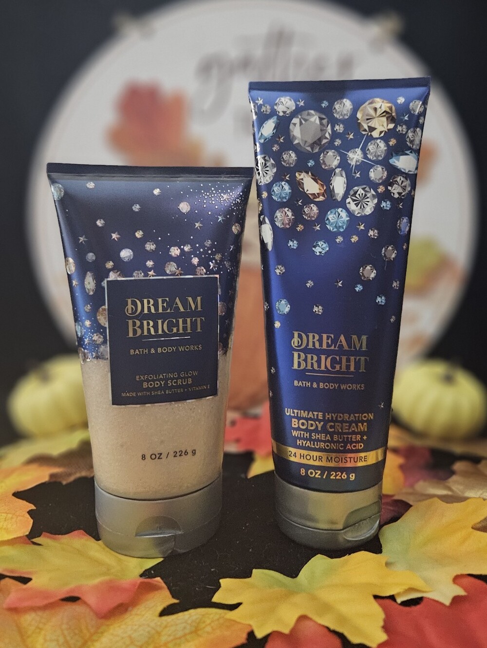NWT Bath & Body Works Dream Bright 3-piece Set - Blue, Silver
